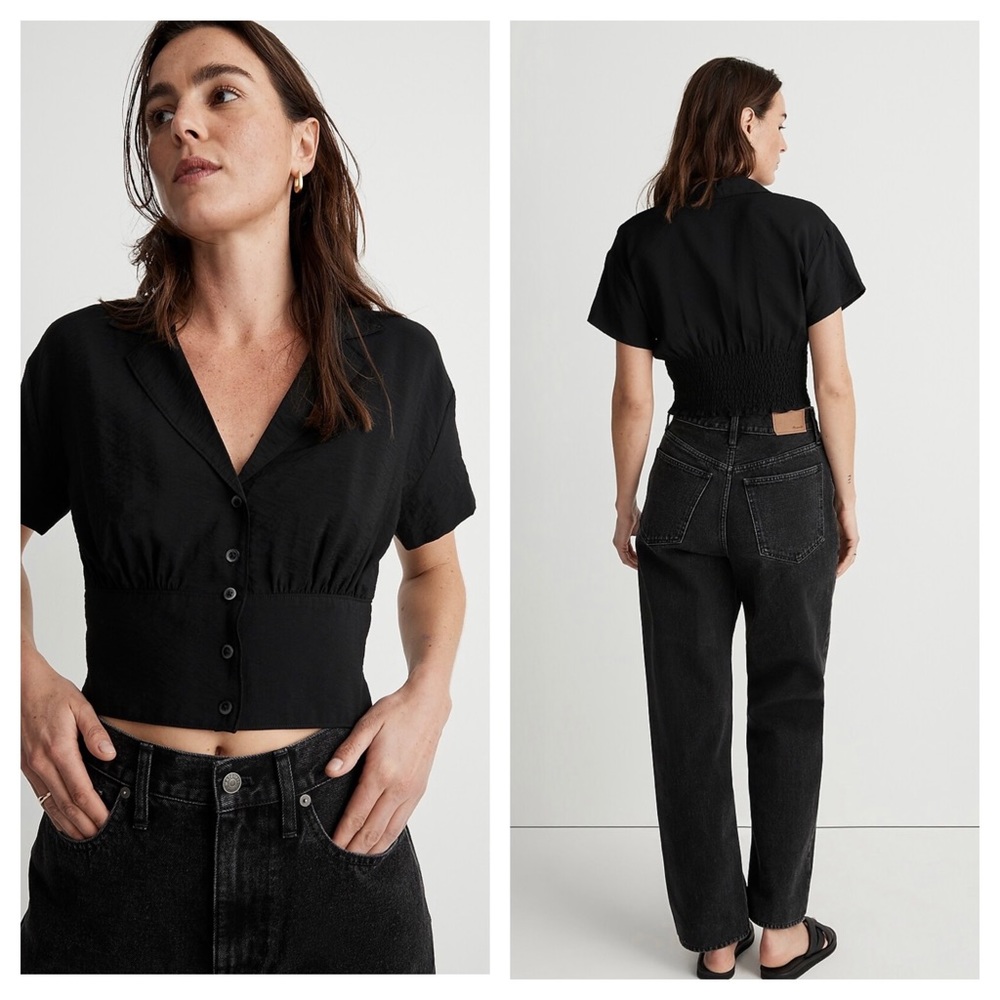 Madewell Drapey Button-Down Top NWT